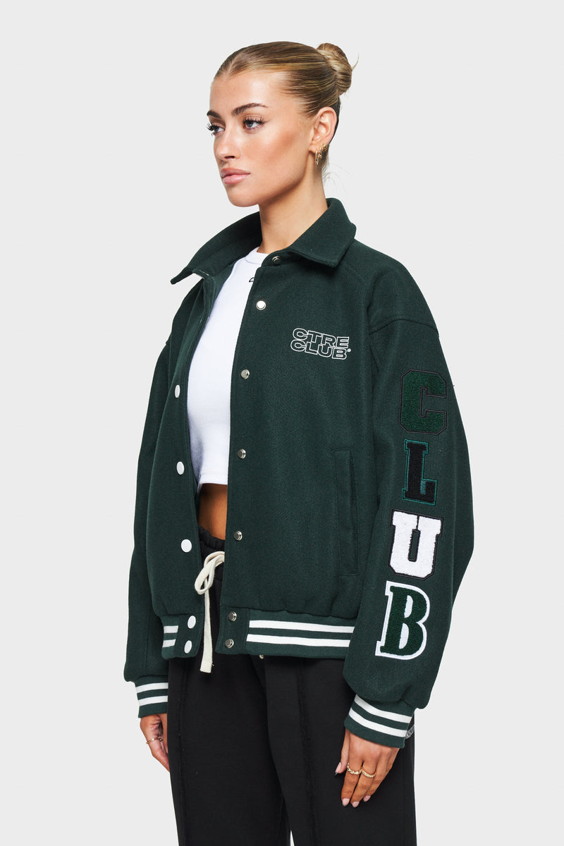 TCC Men's Green Varsity Jacket | The Couture Club - Xs