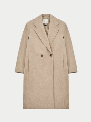 LONGLINE OVERCOAT - BEIGE