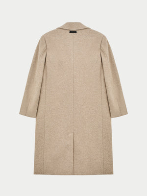 LONGLINE OVERCOAT - BEIGE