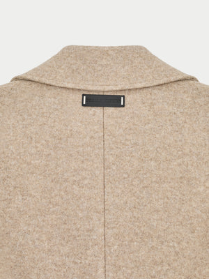 LONGLINE OVERCOAT - BEIGE