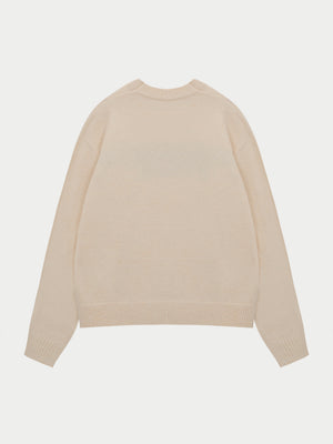 CTRE KNITTED SWEATSHIRT - OFF WHITE