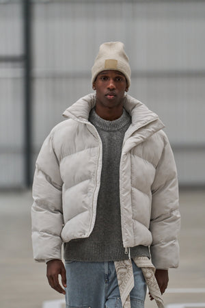 COLD REACTIVE PUFFER COAT - OFF WHITE