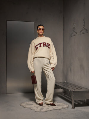 CTRE KNITTED SWEATSHIRT - OFF WHITE