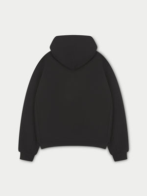 LAUNDERED CLASSICS ZIP THROUGH HOODIE - WASHED BLACK