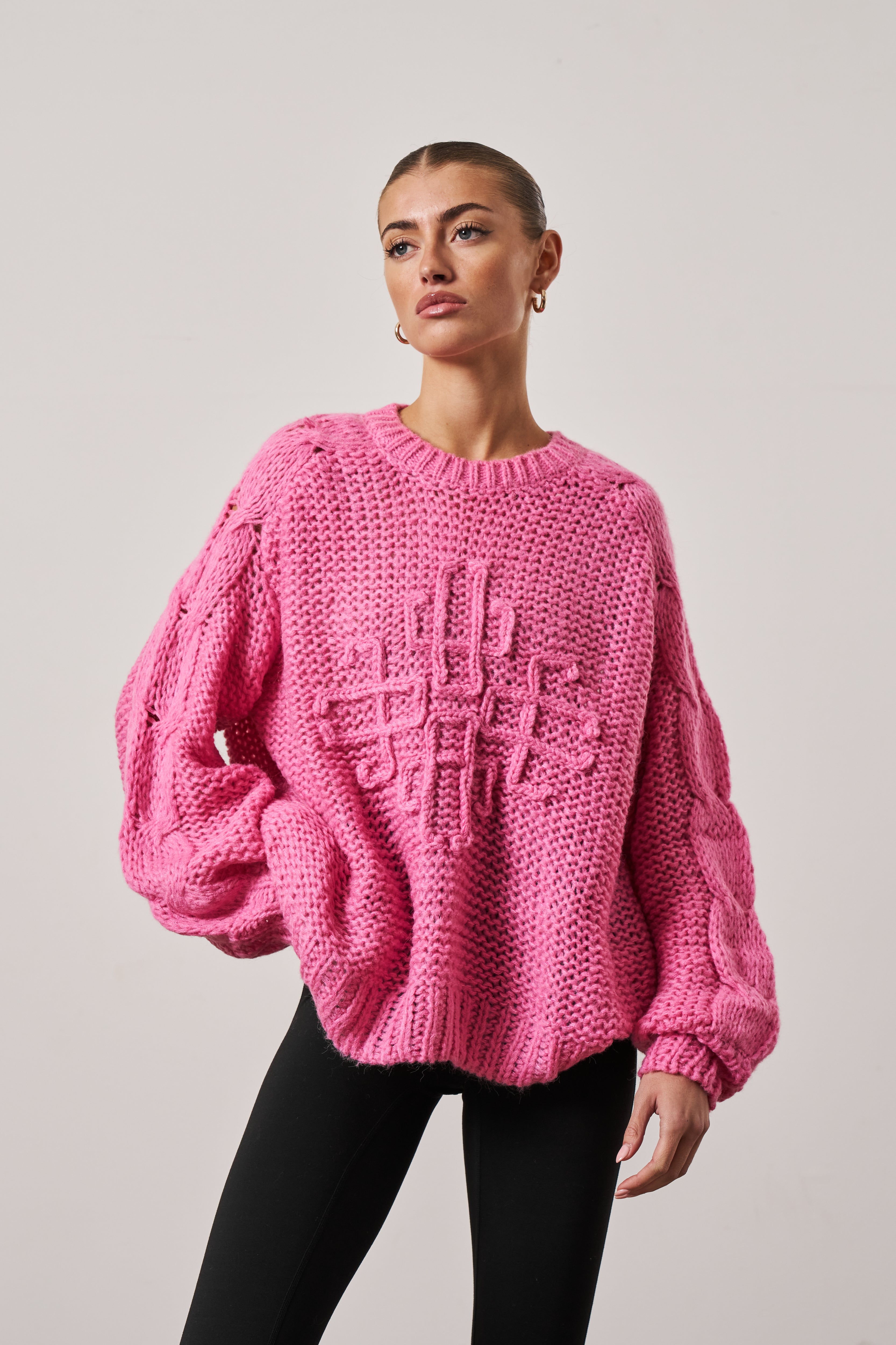 Baggy hot sale pink sweater