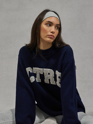 CTRE KNITTED SWEATSHIRT - NAVY