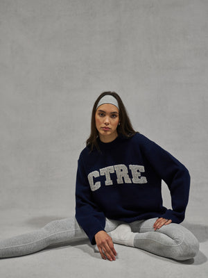 CTRE KNITTED SWEATSHIRT - NAVY