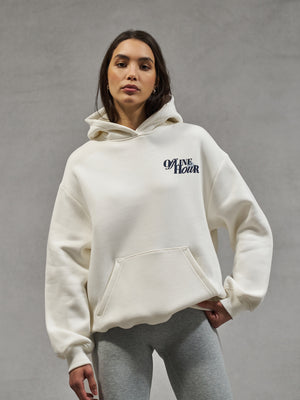 OFFLINE HOUR OVERSIZED HOODIE- OFF WHITE