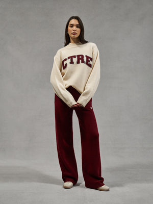 CTRE KNITTED SWEATSHIRT - OFF WHITE