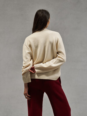 CTRE KNITTED SWEATSHIRT - OFF WHITE