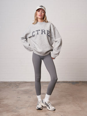 CTRE KNITTED SWEATSHIRT - GREY MARL