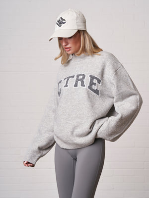 CTRE KNITTED SWEATSHIRT - GREY MARL