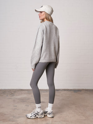 CTRE KNITTED SWEATSHIRT - GREY MARL