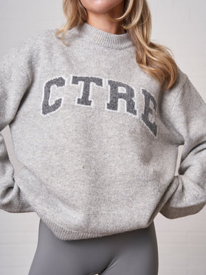 CTRE KNITTED SWEATSHIRT - GREY MARL