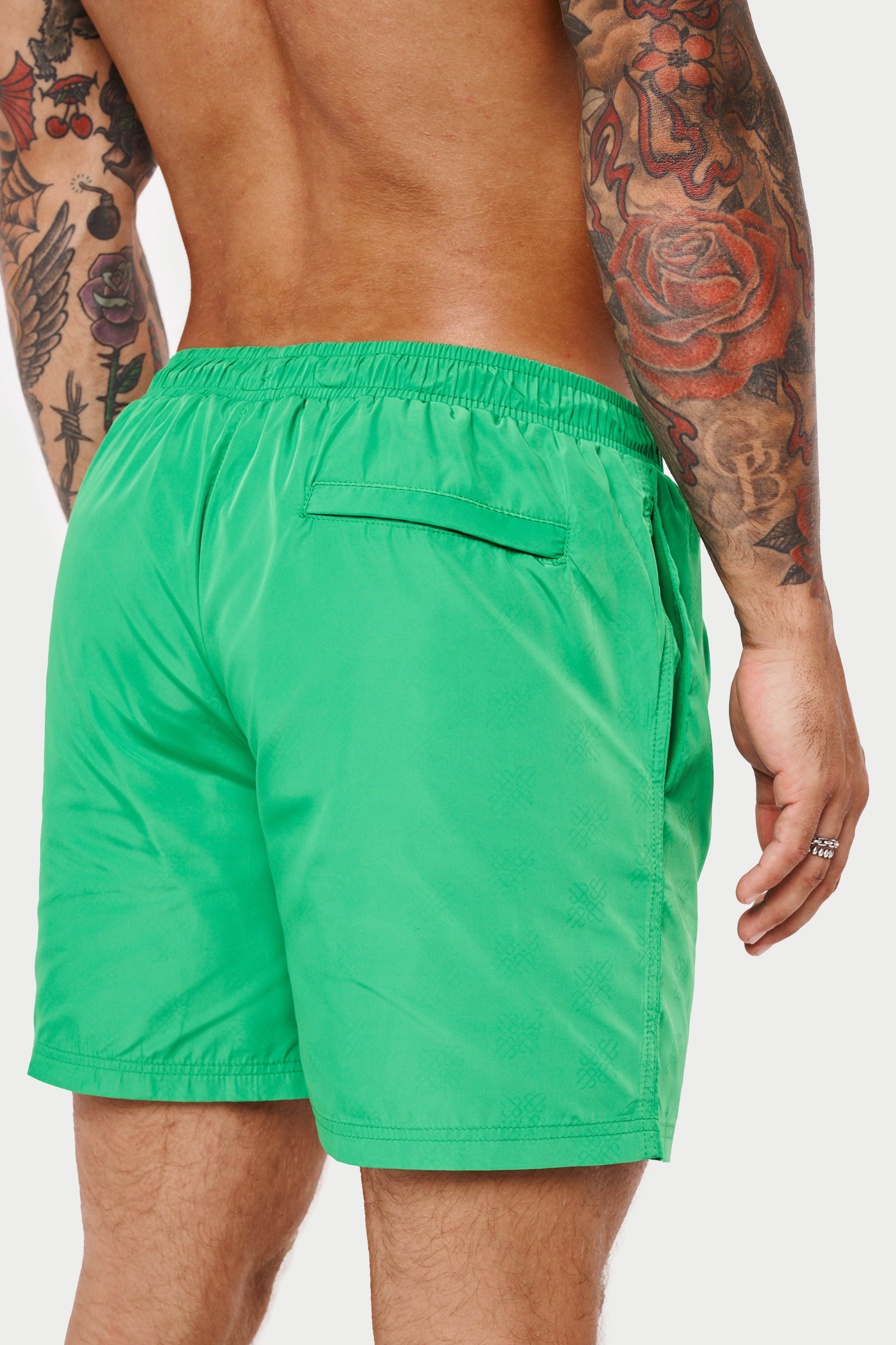 WATER REACTIVE SWIM SHORTS - GREEN – The Couture Club