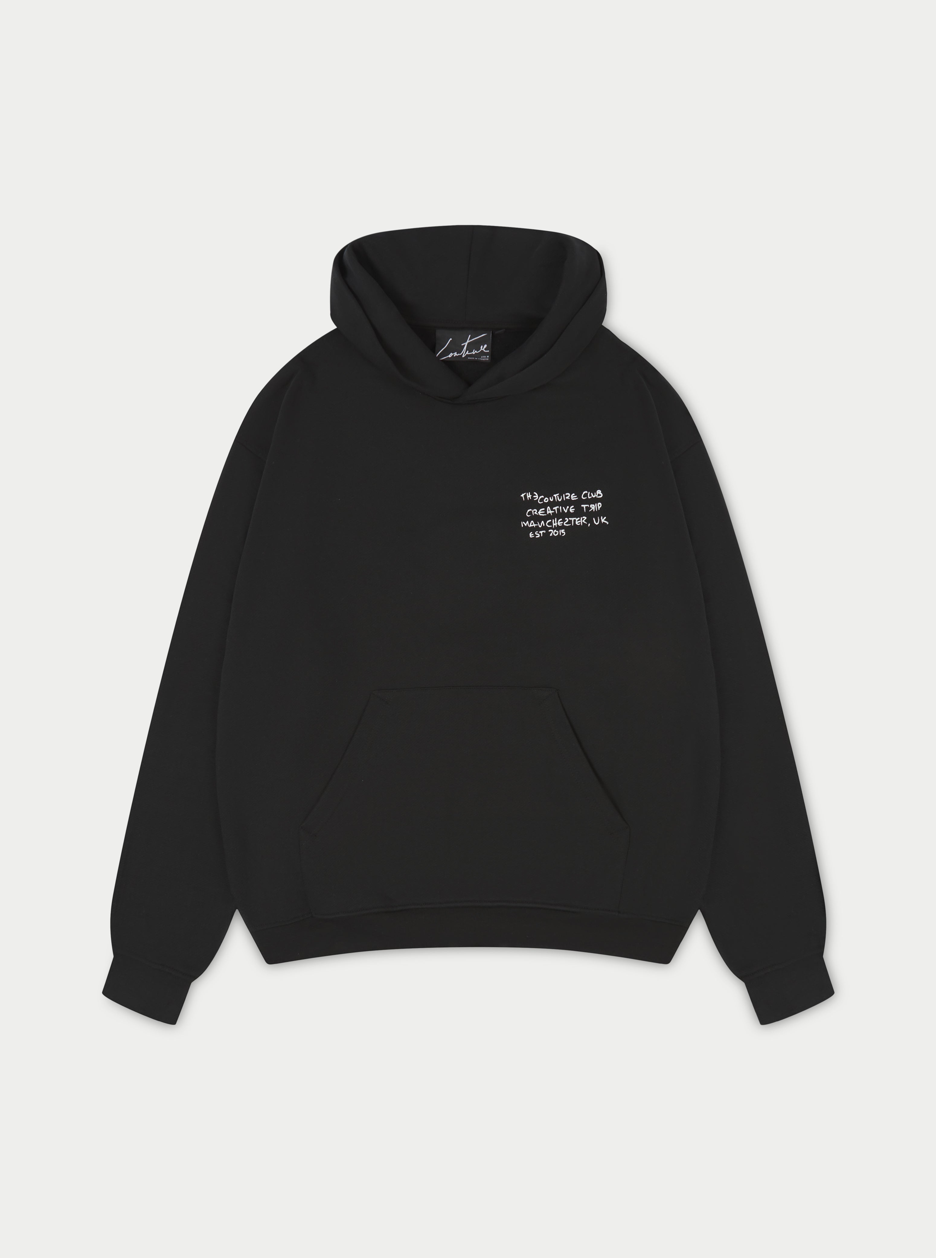 CREATIVE TOUR RELAXED HOODIE BLACK The Couture Club