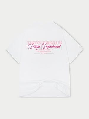 DESIGN DEPARTMENT GRAPHIC T-SHIRT - PINK