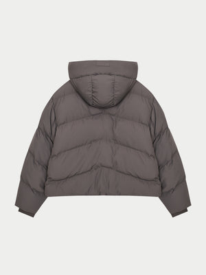 PUFFER COAT - BROWN