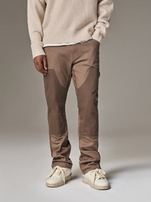 CANVAS CARPENTER TROUSER - BROWN