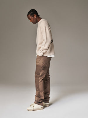 CANVAS CARPENTER TROUSER - BROWN