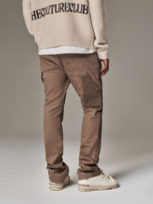 CANVAS CARPENTER TROUSER - BROWN