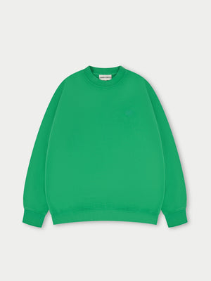 EMBLEM OVERSIZED SWEATSHIRT - WASHED GREEN