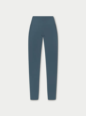 SCULPTING STRETCH EMBLEM LEGGINGS - PETROL BLUE