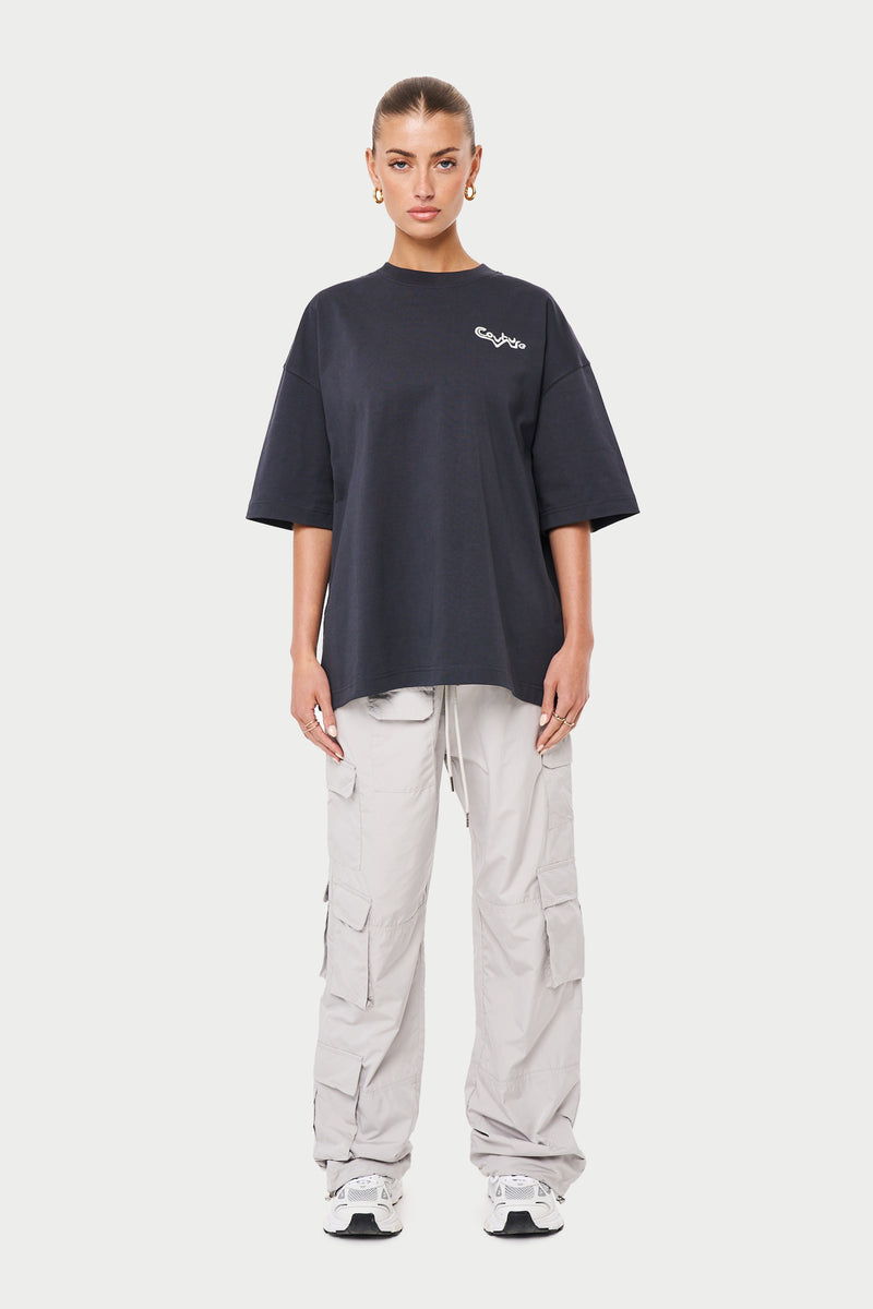 MULTI POCKET OVERSIZED CARGOS - GREY – The Couture Club