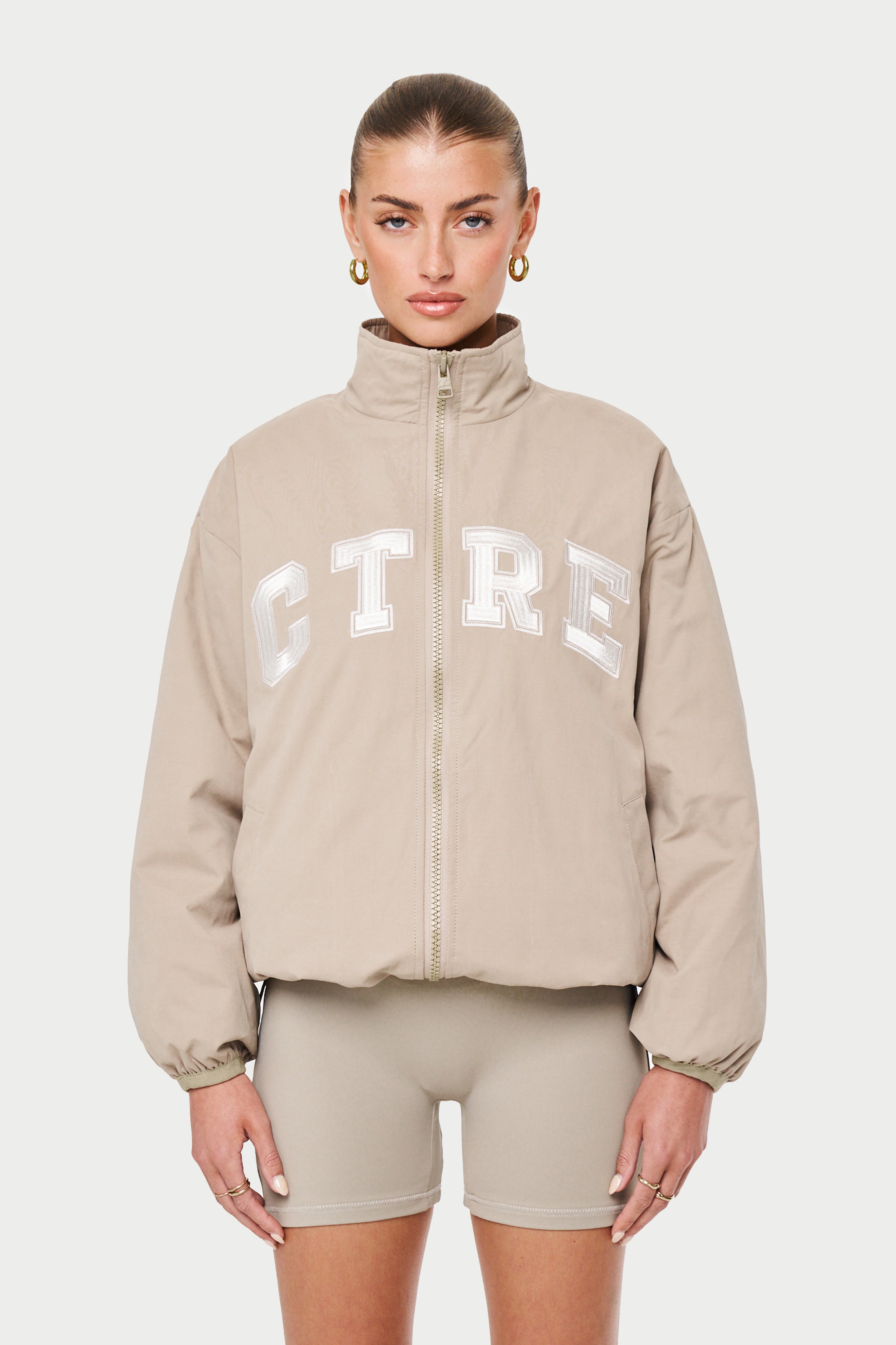 Beige 2025 track jacket