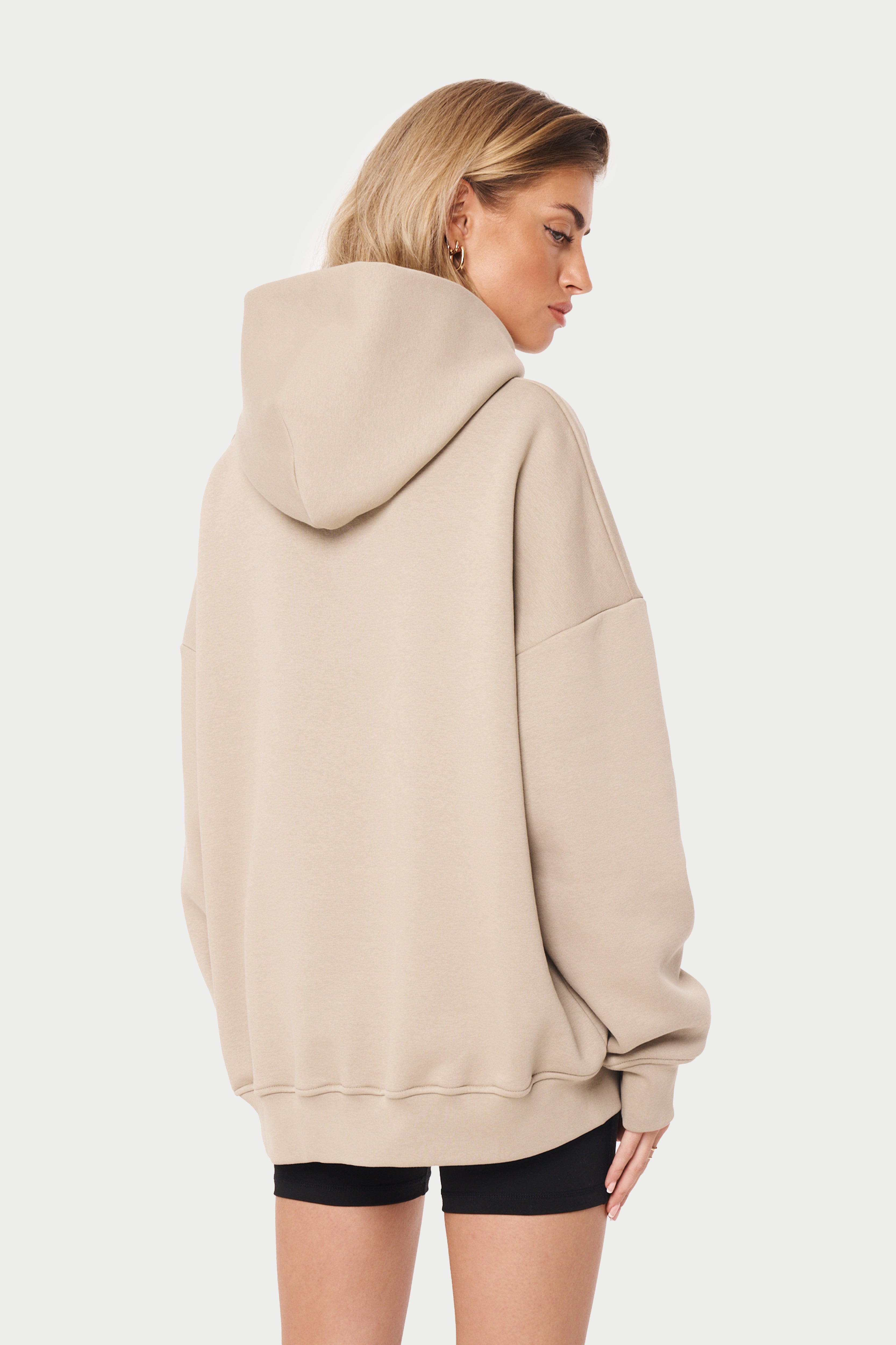 Beige 2025 hoodie oversized