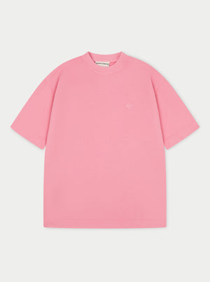 EMBLEM OVERSIZED T-SHIRT - PINK