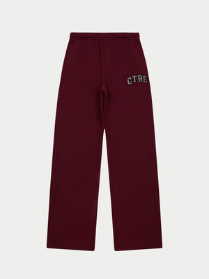 CTRE WIDE LEG JOGGERS - BURGUNDY