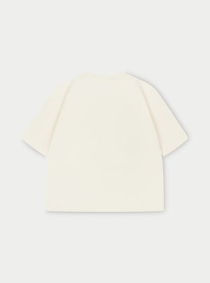 EMBLEM REGULAR FIT T-SHIRT - OFF WHITE