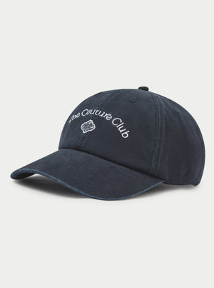 COUTURE EMBLEM WASHED CAP - NAVY