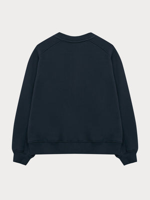 EMBOSSED SWEATSHIRT - NAVY