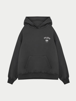 PILATES & PINOT OVERSIZED HOODIE - CHARCOAL