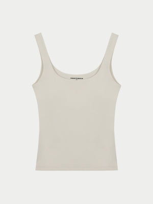 SCULPTING STRETCH SCOOP NECK SPORTS TOP - BONE