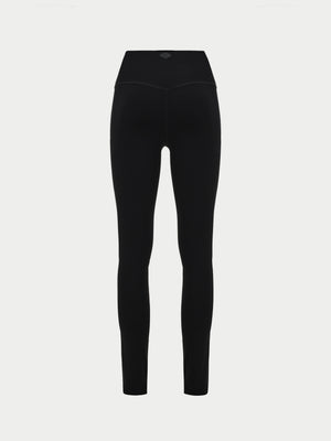 EMBLEM STRETCH SCULPTING LEGGINGS - BLACK