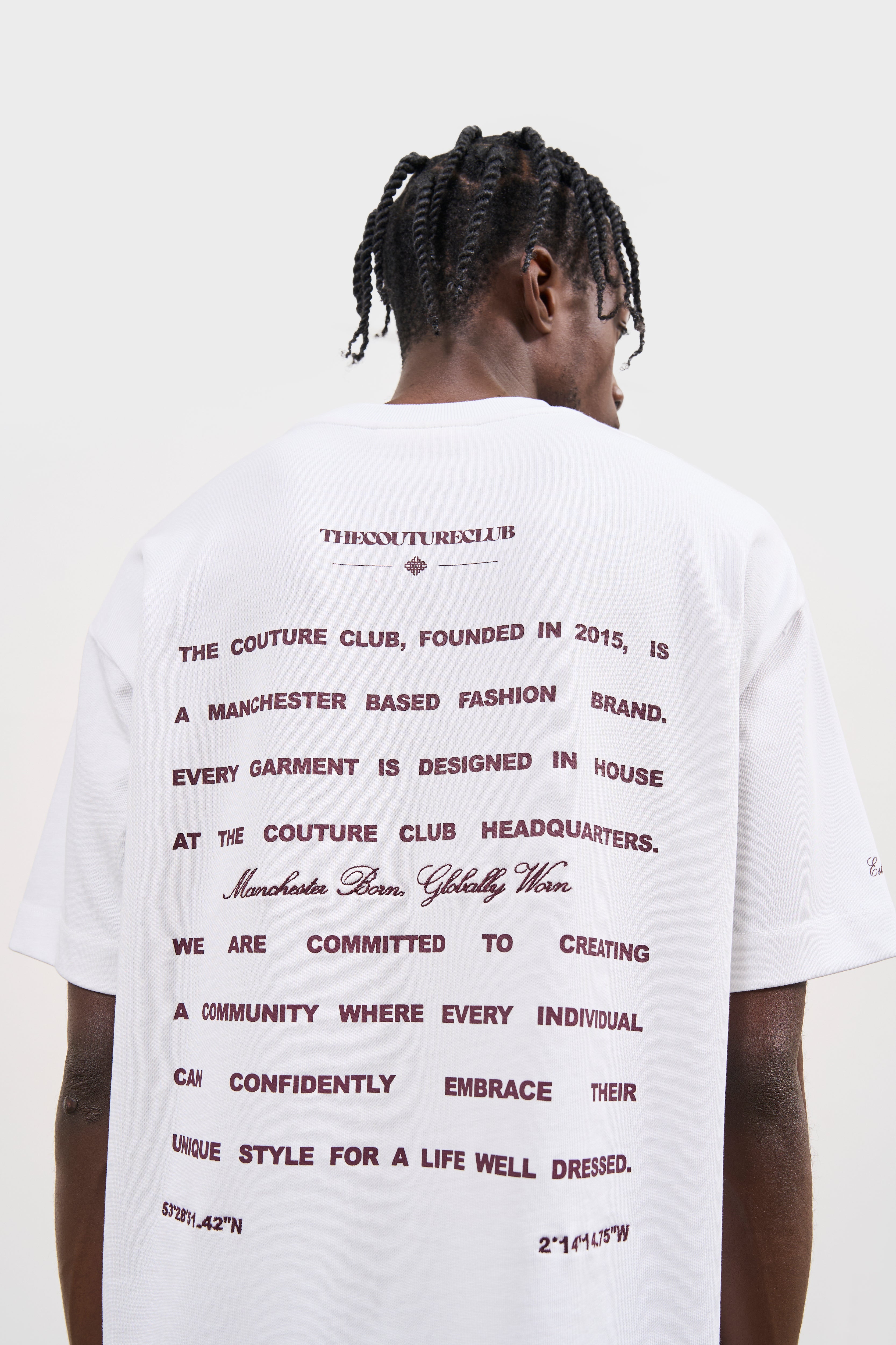 TCC Mission Statement Relaxed T Shirt White M The Couture Club