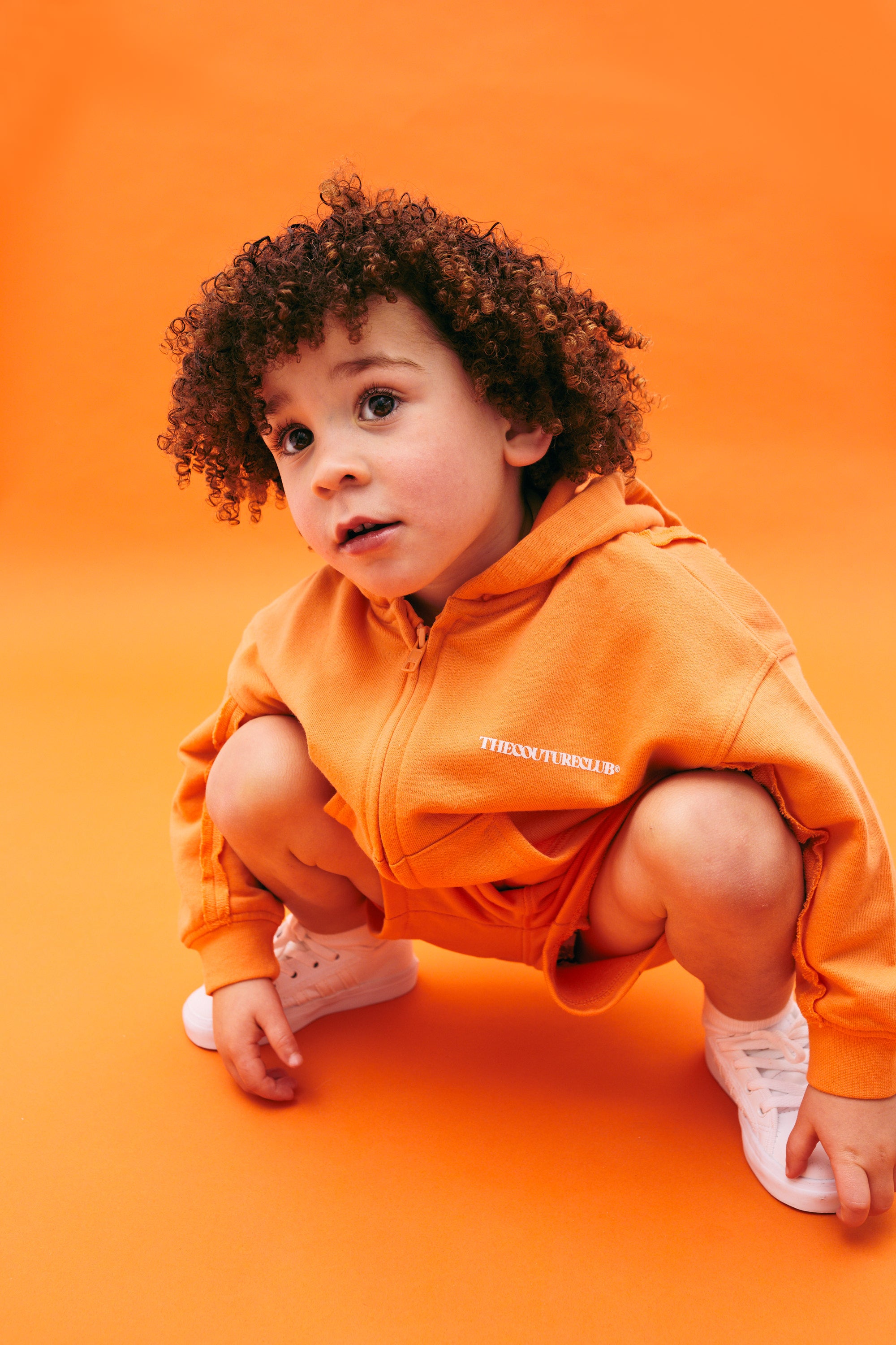 Orange sales baby hoodie