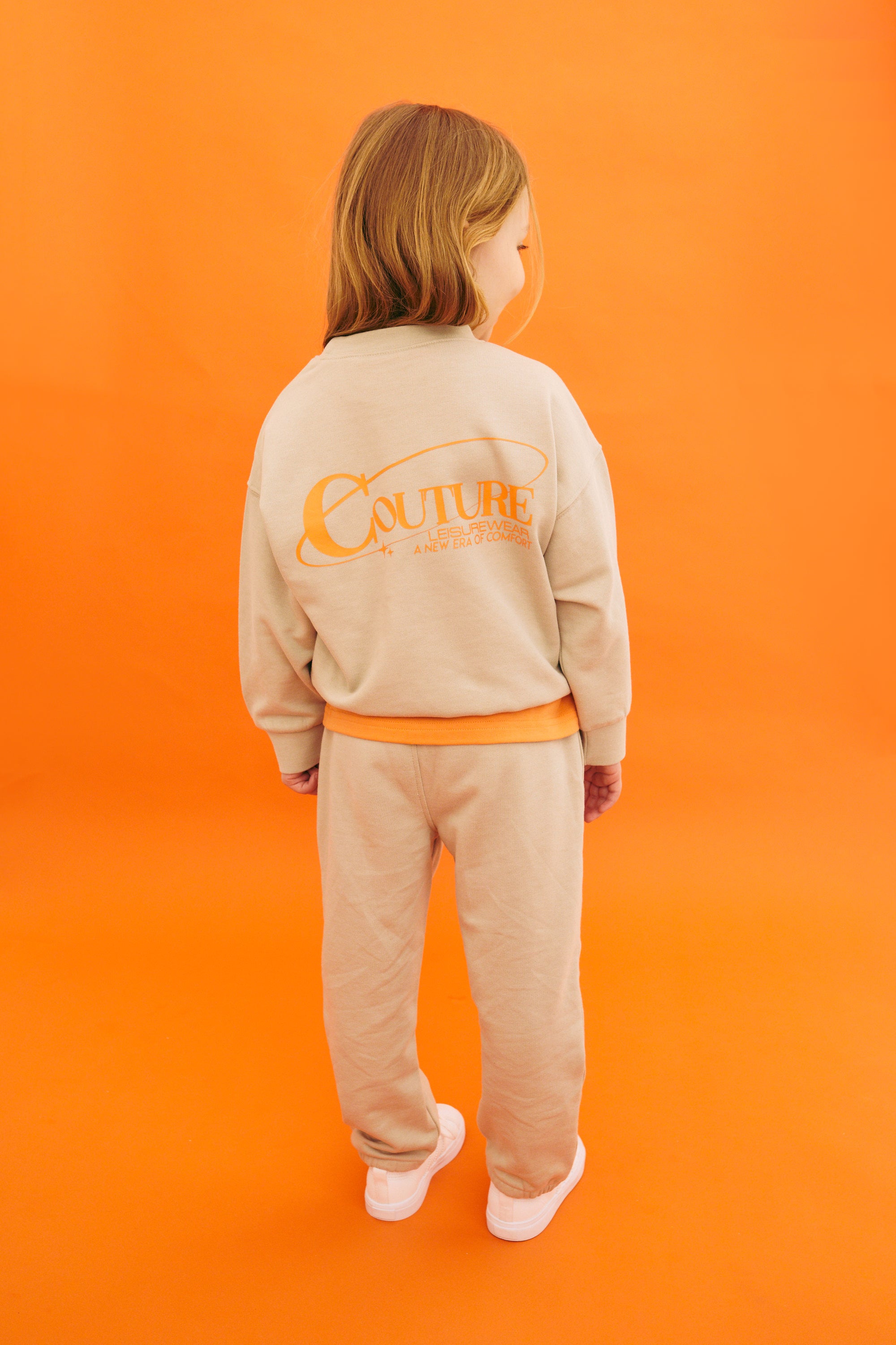 Orange 2024 joggers kids