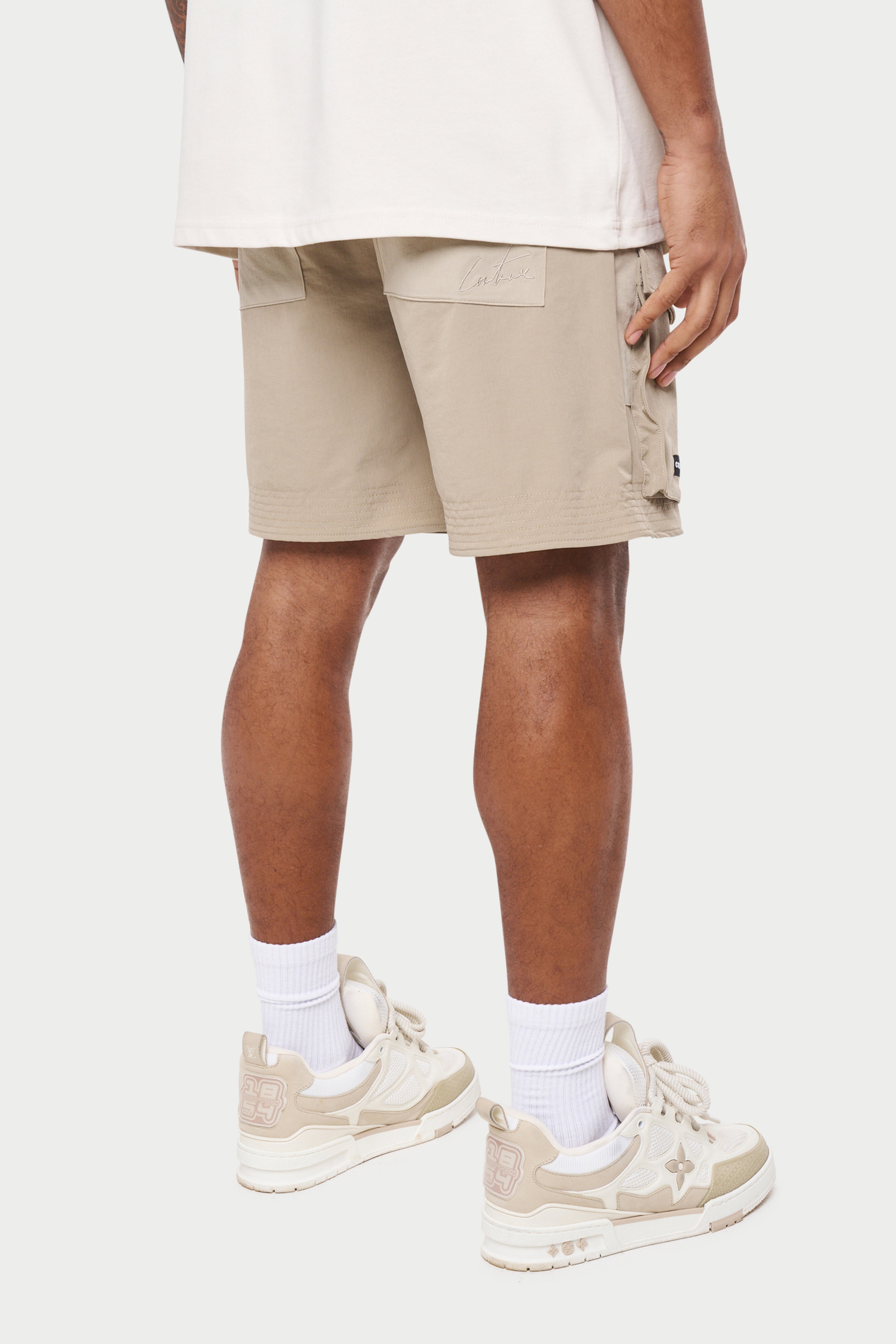 Mens cream cargo clearance shorts