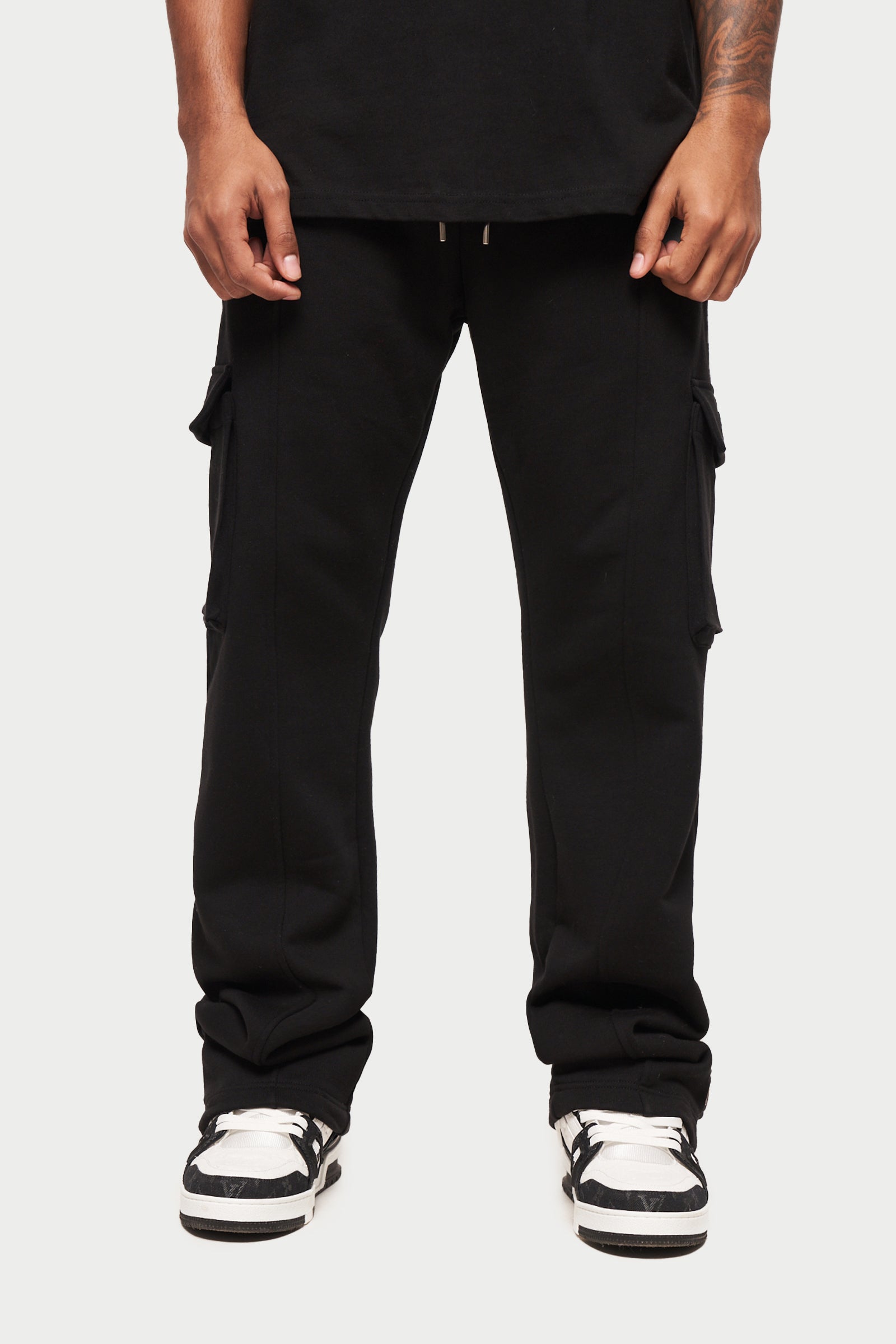 Mens joggers with discount zippers on the legs