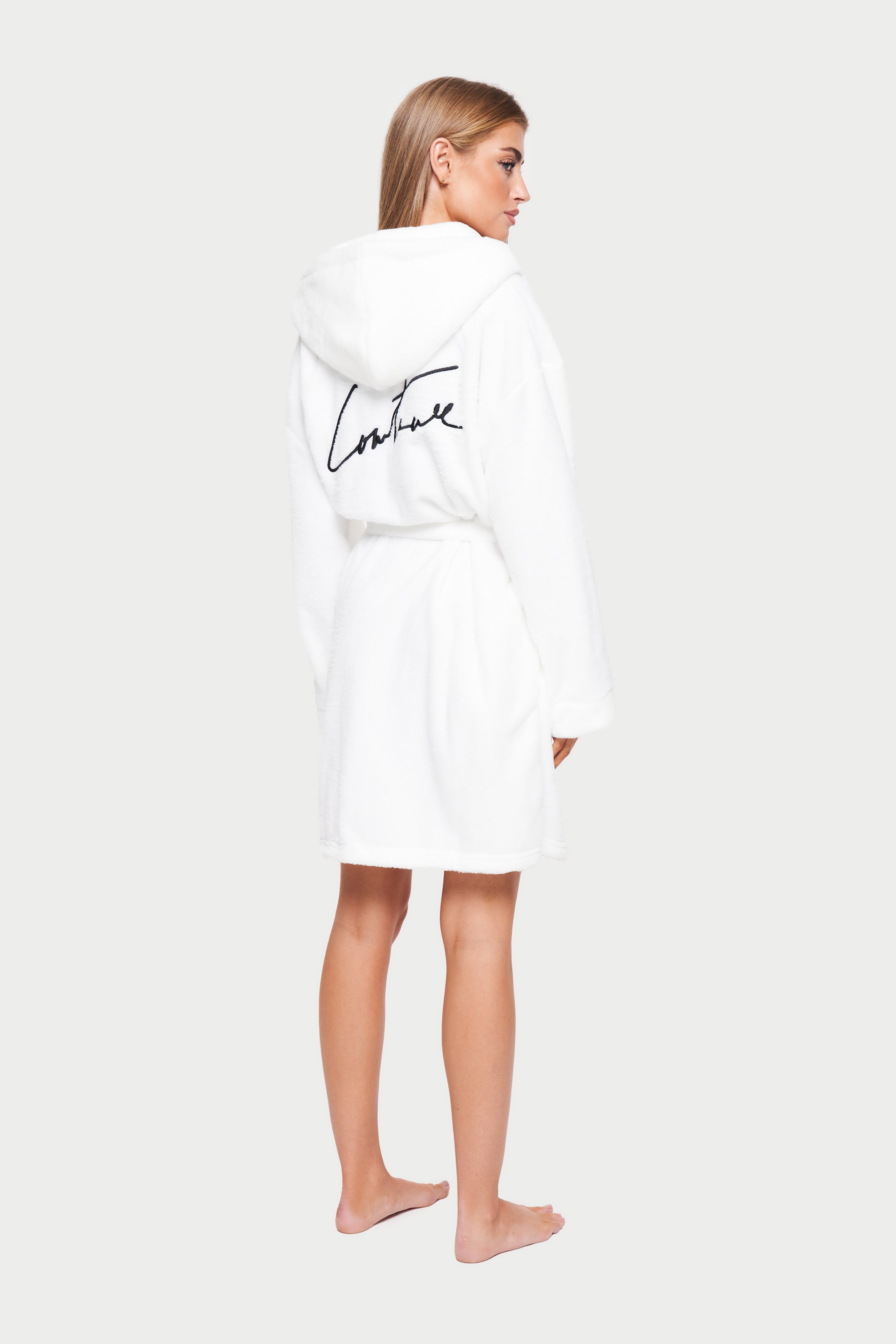 Cosy hooded dressing gown hot sale