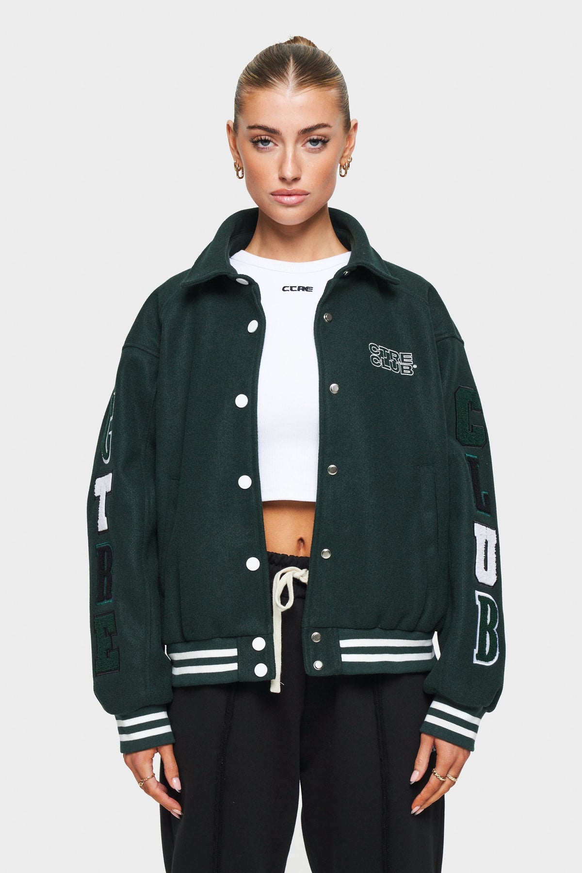 TCC Men's Green Varsity Jacket | The Couture Club - Xs