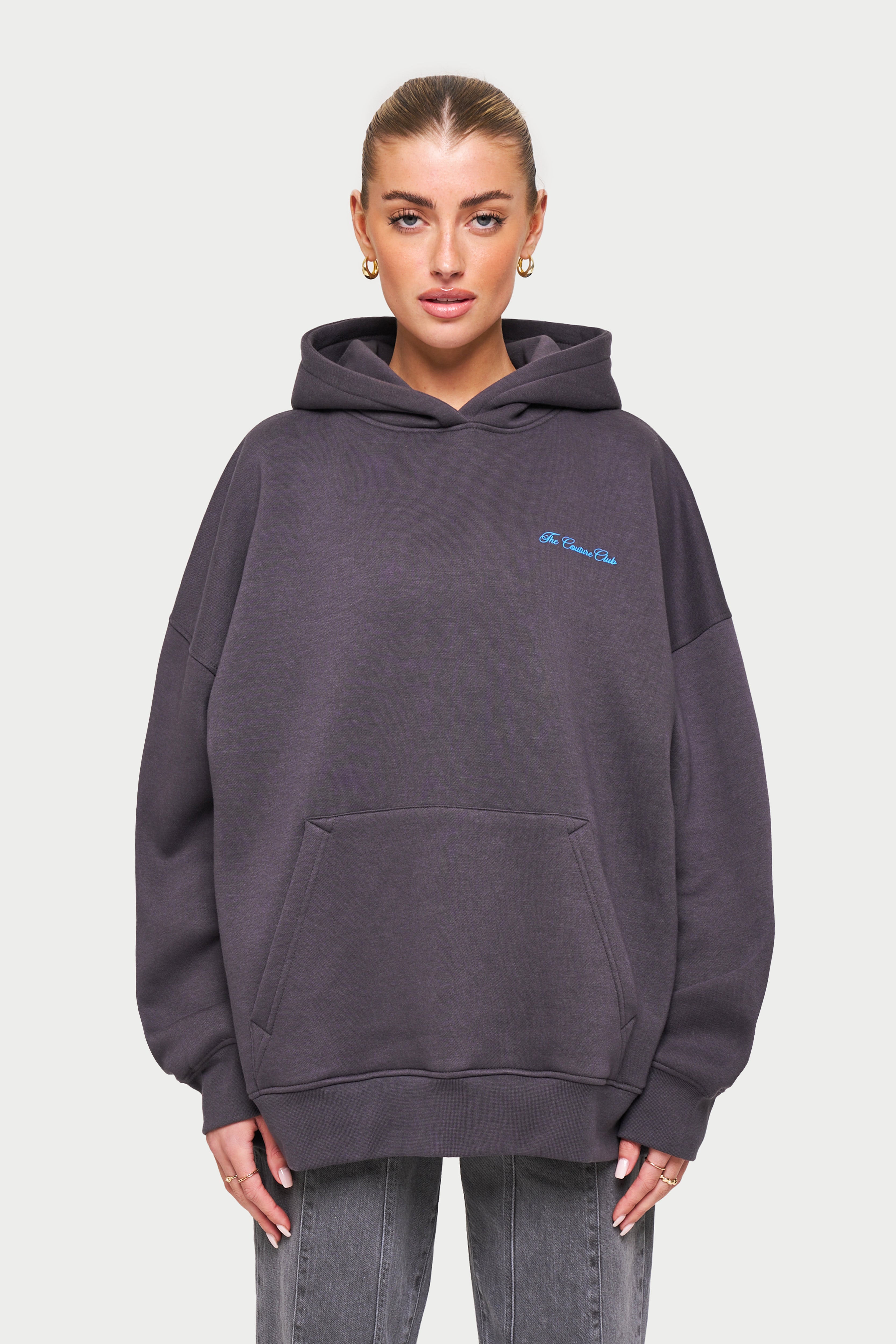 BEVERLY HILLS PHOTO HOODIE CHARCOAL