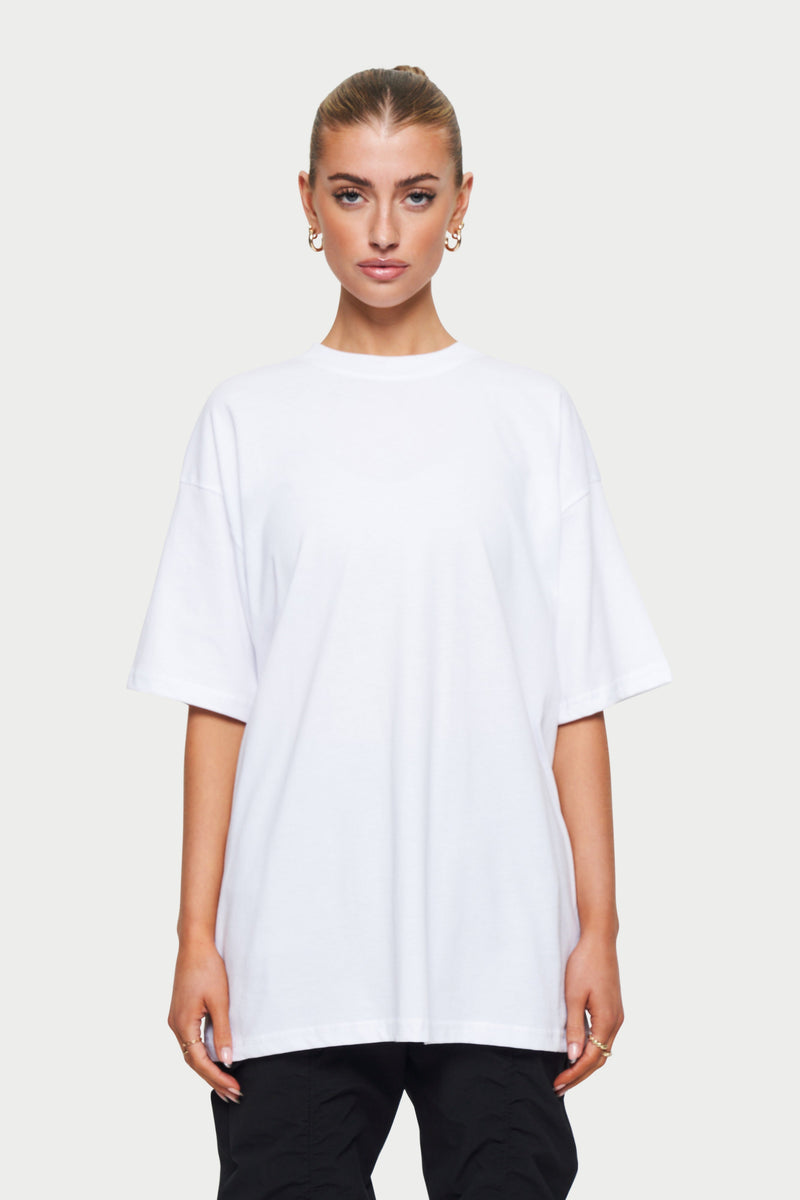 White Blank Oversized T-shirt | The Couture Club